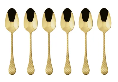 Produktbild von Sambonet Set 6 Mokkalöffel Edelstahl/PVD Gold 52766GA7