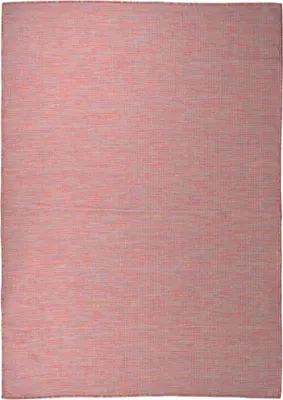Produktbild von Outdoor-Teppich Flachgewebe 140x200 cm Rot
