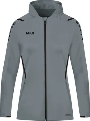 Produktbild von Jako Challenge Kapuzenjacke Damen - Steingrau / Schwarz