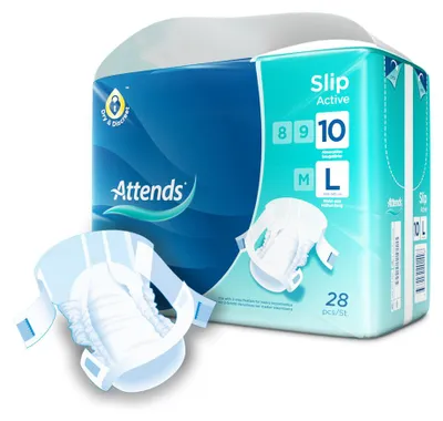Productafbeelding van Attends Slip Active 10 Maat L (28 stuks)