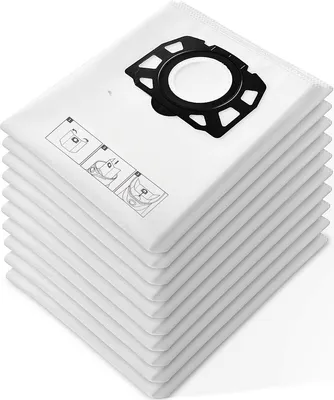 Productafbeelding van PromoHome® 10 stuks zakken, geschikt voor Kärcher WD2 Plus, WD3S, WD 3 S, WD 3 V, KFI 357, KWD 1-3, 2.863-314.0, SE4001, SE4002