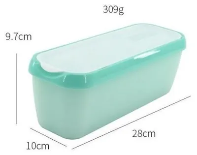 Obrázek produktu pro Mísy na zmrzlinu, 1,5 litru, sada 2 ks, bez BPA, s víčky, úsporné z hlediska místa, stohovatelné, vhodné pro skladování, zmrazování a přípravu zmrzliny.