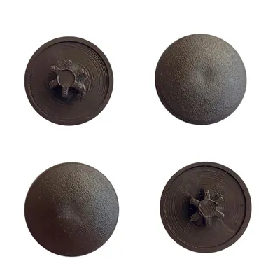 Produktbild von Flache Abdeckkappe für Türrahmen, Dübel und TORX30-Schrauben, Bit-Einsätze, TX30, Einpressen, Blindstopfen, Endkappen, Braun 100x Stücke