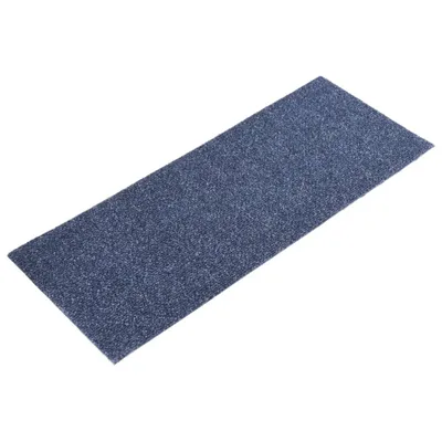 Image de Tapis d'escalier autocollants 15 pièces 60 x 25 cm Gris Bleu Rectangulaire