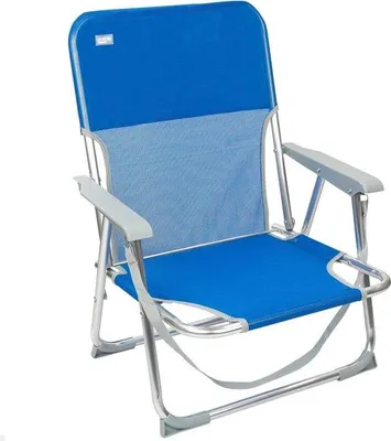 Produktbild von Famanu Klappstuhl Strand mit Kantelstopper - Blau