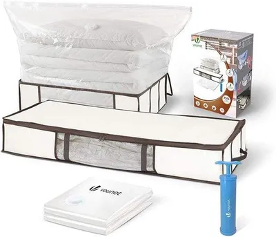 Produktbild von Famanu Aufbewahrungstaschen Set mit Vakuumbeuteln - 2 Stück, XXL und XL