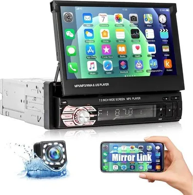 Obrázok produktu pre Autorádio s Bluetooth, 7-palcovým dotykovým displejom, FM, USB a zadnou kamerou