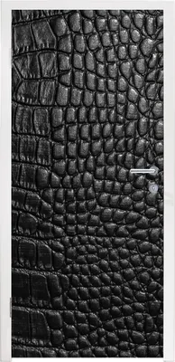 Produktbild von MuchoWow® Türtapete Selbstklebende Türfolie Leder - Strukturiert - Schwarz - Grau 90x235 cm Türposter Türaufkleber Klebefolie Türklebefolie - XXL-Plakaten - Foster für Türen - Aufkleber