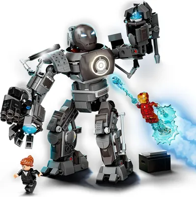 Produktbild von LEGO 76190 Marvel Super Heroes Iron Man und das Chaos durch Iron Monger, Spielzeug mit Superhelden Figuren, Fanartikel