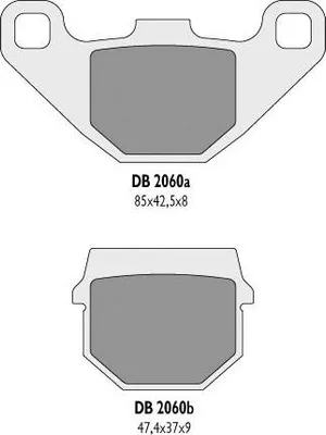 Produktbild von Kh83 Bremsbeläge - Ersetzt Db2060Mx-N Und Db2060Qd-N