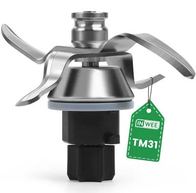 Ersatzmesser für Thermomix TM31, RVS, mit Dichtungsring