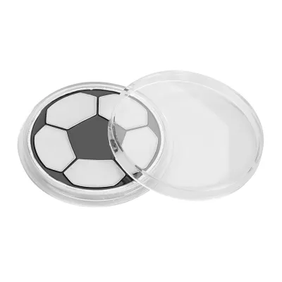 Produktbild von Fußball Schiedsrichter-Münze, Legierung mit Aufbewahrungsetui, für Spielseitenwahl & Münzwurf