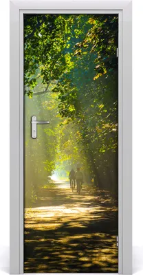 Produktbild von Tulup Türaufkleber 75x205 cm Dekorative Aufkleber Selbstklebend Wasserdichte Tapete Abnehmbar Schlafzimmer Wohnzimmer Wohnkultur - Weg im Wald