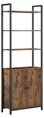 Immagine prodotto di Libreria in stile vintage, dimensioni 24 x 60 x 159,5 cm, colore marrone e nero