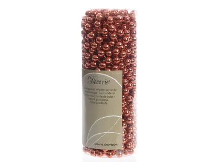 Produktbild von Perlenkette Band Girlande Kunststoff Ø.0,8 cm L.10 m rot