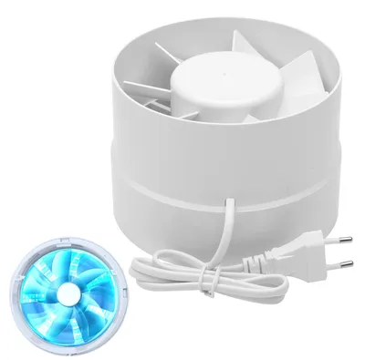 Immagine prodotto di Ventilatore a condotto - Ø 150 mm - 305 m³/h - 18 W - Silenzioso - Per bagno e cucina