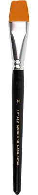 Produktbild von Creativ Company Pinsel flach Gold Line Größe 20 Set 6 Stück Malen