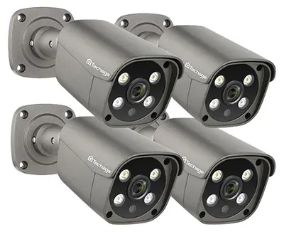 Zdjęcie produktu dla Kamera monitorująca, 5 MP/8 MP, dwukierunkowa komunikacja audio, 4 kamery POE 5 MP