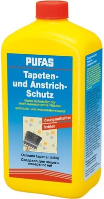 Produktbild von PUFAS Tapetenschutz & Anstrichschutz - Farbloser Schutzanstrich - 1 Liter