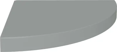 Immagine prodotto di Scaffale Angolare a Parete Grigio 35x35x3,8 cm in MDF