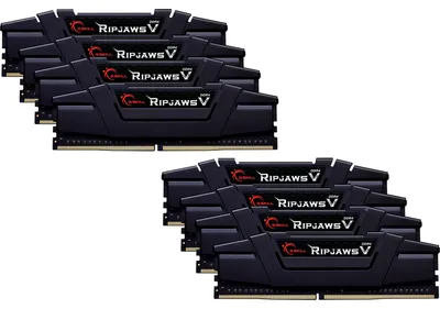 Produktbild von G.Skill Ripjaws V F4-3600C18Q2-256GVK, 256 GB, 8 x 32 GB, DDR4, 3600 MHz, 288-pin DIMM