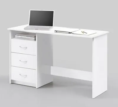 Produktbild von Schreibtisch 3 Schubladen ADRIA von Bega Weiss