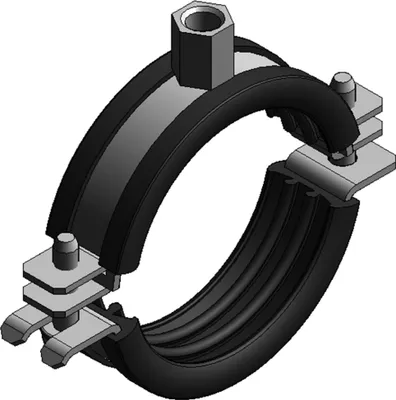 Produktbild von MEFA Rohrschelle Omnia MB 20x1.5, 15 - 20 mm M8/M10 TPE, 1 Stk.