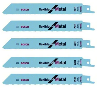 Image de Lot de 5 Lames de Scie sabre BOSCH S922BF Professional - Métal