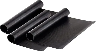 Produktbild von 3x Dauer-BBQ-Grillmatte & Antihaft-Bratfolie aus Glasfaser 3 Stück Grillfolie für Backofen und Gasgrill Grillfolie wieder verwendbar