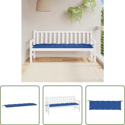 Produktbild von The Living Store Gartenbank-Auflage Königsblau 180x50x7 cm Oxford-Gewebe