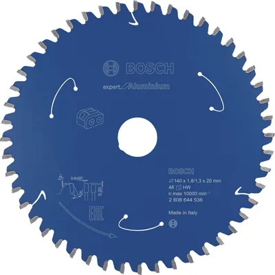 Image de Lame BOSCH 2608644536\\tAluminium Ø 140 mm 48 dents pour Scie circulaire