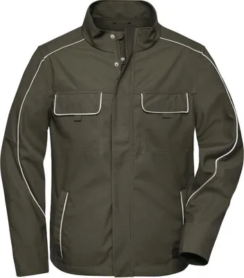 Produktbild von Workwear Softshell Light Jacket - SOLID - olive, Gr. 3XL