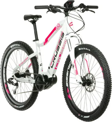 Produktbild von 27,5 Zoll ebike Elektrofahrrad MTB E-Bike Modell e-Guera 5.8 Crussis 2023 13Ah 468Wh 80Nm Pedelec Rahmenhöhe 17" (42,3 cm) Weiß/Pink