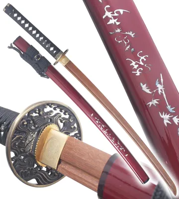Produktbild von Danzan Japanisches Katana Katana Saukra aus Holz Schwert Säbel Japanisches Schwert Säbel – Klinge aus Wengeholz