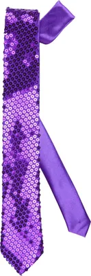 Image de Krawatte paillettes violet