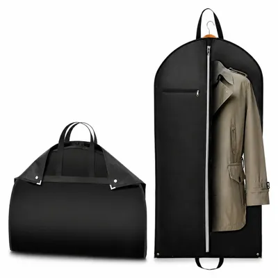 Zdjęcie produktu dla INF Premium Garment Bag, oddychający pokrowiec na garnitur do przechowywania w szafie Czarny M