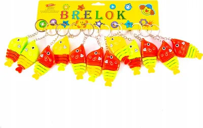Zdjęcie produktu dla Brelok Do Kluczy Torebki Plecaka 12Szt Rybka