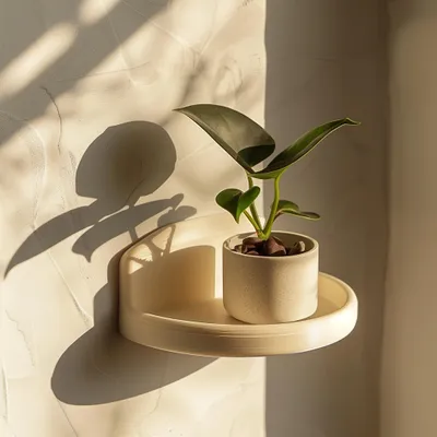 minimalistisches rundes Wandregal – Decords Wandregal, Produktansicht 1