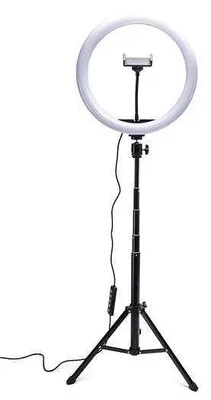 Produktbild von Ringlicht 30 cm RL12 mit 160 LEDs, 40 einstellbaren Lichtmodi und USB-Anschluss