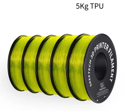 Obrázok produktu pre Filament do 3D tlačiarne – TPU 1,75 mm – ohybný – 343 m – vákuovo balený – netoxický – žltý