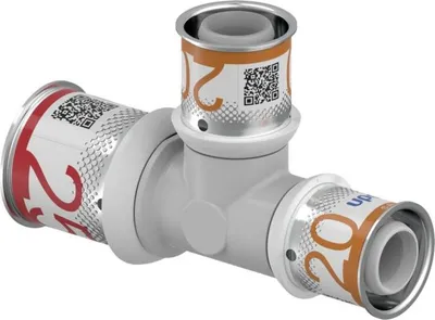 Produktbild von UPONOR S-Press PLUS, T-Stück reduziert, PPSU, 25-20-20, 1 Stk.