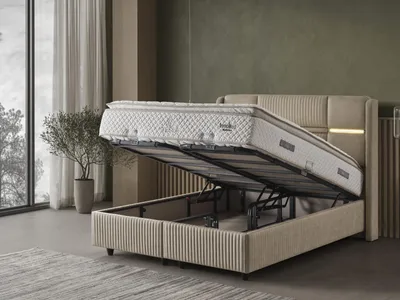Produktbild von Tesla Bett Set mit Stauraum, Liegefläche:140x200, Produkt:Bett (ohne Matratze)