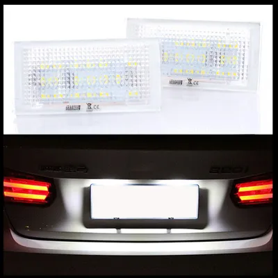Für BMW 3er E46 Coupe ab 1998-2003 2x LED PREMIUM Kennzeichenbeleuchtung 18 SMD in der Farbe von GOLDCAR