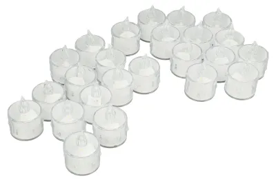 Obrázek produktu pro 24 ks bezplamenných LED svíček napodobujících plamen, pro romantickou atmosféru, napájených na baterie
