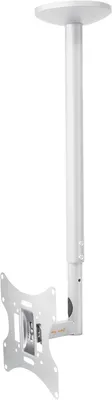 Productafbeelding van In hoogte verstelbare plafondbeugel voor flatscreen - 23-42 inch (58-107 cm) - Tot 30 kg wit