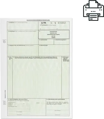 Produktbild von mashpaper A.TR. / ATR Formular Warenverkehrsbescheinigung für Laserdrucker 50 Stück