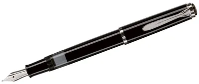 Produktbild von Pelikan Füllhalter Classic 205, Schwarz, Feder EF (extra-fein), hochwertiger Kolbenfüller im Geschenk-Etu, 976423i