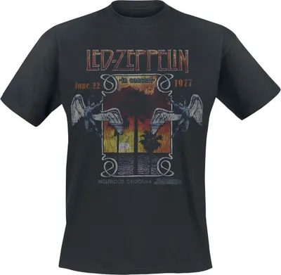 Produktbild von Led Zeppelin T-Shirt Herren Inglewood schwarz Band-Merch, Bands 100% Baumwolle XXL
