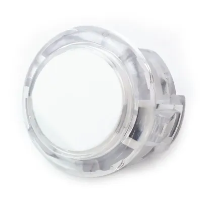 Produktbild von BerryBase Arcade Button, 30mm, transparent - Farbe: weiß