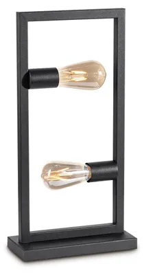 Produktbild von Besselink licht F614130-21, Schwarz, Metall, Universal, IP20, E27, 2 Glühbirne(n)